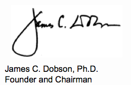 James Dobson signature