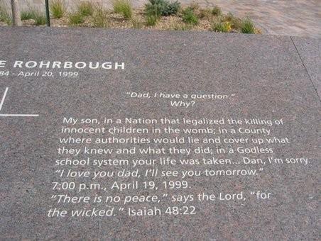 Columbine inscription