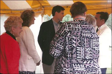 Mitt Romney at a Planned Parenthood fundraiser in Cohasset, Mass