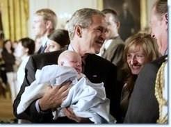 George Bush with baby
